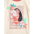 thumbnail image 2 of Moana Girls Island Pals Graphic Ringer T-Shirt, Sizes 4-16, 2 of 3