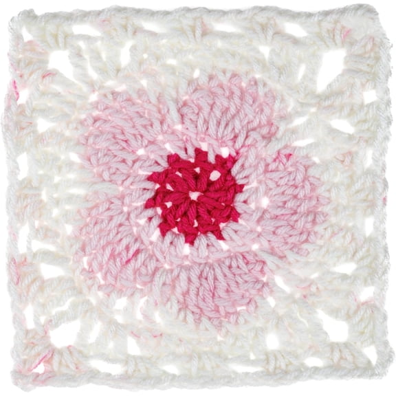 All in ONE Flower Power Cherry Blossom Yarn - 3 Pack of 8.8oz/250g - 100% Acrylic - #4 Worsted (Medium) - 440 Yards - Knitting/Crochet