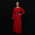 thumbnail image 6 of Mythrojan Medieval Women Dress for LARP SCA Renaissance Fair, Lady Overdress for Cosplay Fantasy Party, Color : RED, Size : Small, 6 of 6