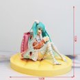 thumbnail image 1 of 2023 Anime nuevo Hatsune Miku lindo Kawaii cantante Virtual Miku chica sentada base grande PVC figura de acción juguete de modelos coleccionables, 1 of 4