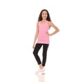 thumbnail image 2 of Pink Angel Girls' 6-Pack Ribbed Tank Tops – Sleeveless Undershirts & Everyday Layering Tees, 2 of 12