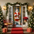 thumbnail image 2 of Grrvtrz 35 X 71 Inch Christmas Door Cover - Santa Claus Pattern - Christmas Day Door Decoration - Festival Party Decoration,Christmas Ornaments,Christmas Decorations, 2 of 6