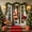 D, variant on Matoen 35x71 Inch Christmas Door Cover Santa Claus Pattern Xmas Party Decoration for Front Door Indoor Wall Table Festive Polyester Decor