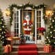 thumbnail image 5 of Decoraciones de Navidad Interior 35 X 71 Pulgadas Marco de Puerta de Navidad - Patrón de Santa Claus - Decoración de Puerta de Navidad - Decoración de Fiesta Del Festival, 5 of 6