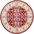 thumbnail image 2 of Safavieh Easy Care Yasmin Oriental Area Rug, Red/Ivory, 8' x 8' Round, 2 of 8