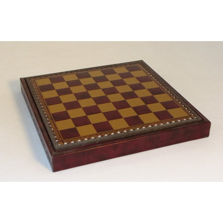 11'' Burgundy & Gold Leather Chest (Best Board Games For Kids Under 10)