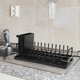 thumbnail image 4 of WEUVEB Estante Extensible Para Platos En Cocina Negro Con Soporte Para Utensilios, 4 of 8