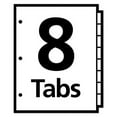 thumbnail image 5 of "Write And Erase Durable Plastic Dividers With Pocket, 3-Hold Punched, 8-Tab, 11.13 X 9.25, Assorted, 1 Set | Bundle of 5 Sets", 5 of 5