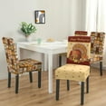 thumbnail image 3 of Thanksgiving Chair Covers Set of 4 Funny Turkey Chair Cover Dining Protector Stretch Removable Washable Back Chair Covers Home Decor Gifts, 3 of 6