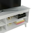 thumbnail image 4 of Madesa Compact TV Stand Cabinet with 4 Shelves and Cable Management for 50, 55 Inch TV Media Storage Unit Living Room and Bedroom  Wooden Television Media Console - White, 4 of 6