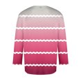 thumbnail image 4 of WEAIXIMIUNG T-Shirt Homme Manches 3/4 Saint-Valentin Décontracté Col Rond Confortable Couleur Unie, 4 of 4