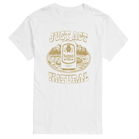 Natural Light - Just Act Natural - Men's Short Sleeve Graphic T-Shirt