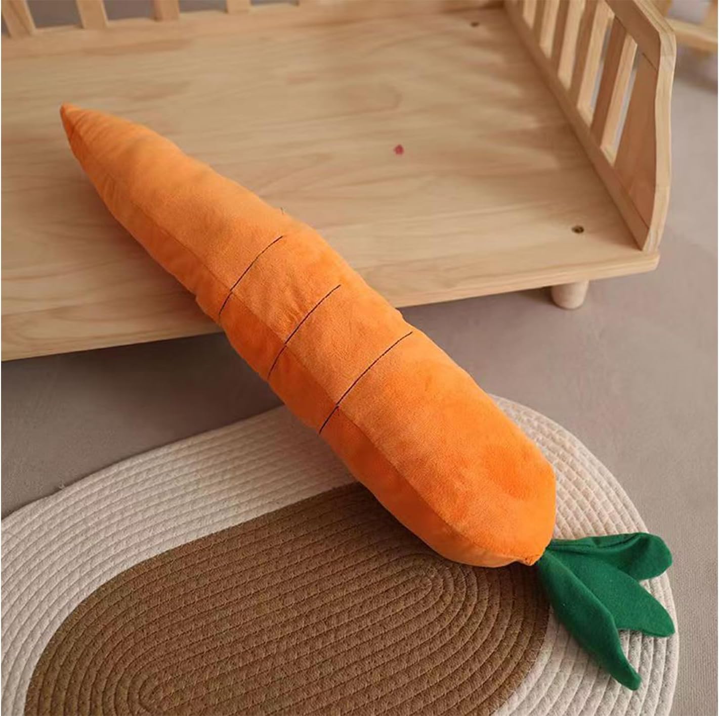 2026 New Large Sturdy Plush  Dog Cat Toys Ridiculous Carrot,Dog Calming Carrot， Upgrade Interactive Dog Toys Dog Toys Dog Calming Carrot Puppy Interactive Games(1pcs-Orange)