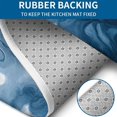 thumbnail image 4 of Blue White Marble Pattern Bathroom Rugs Sets 3 Piece,Toilet Cover Set,Absorbent Non Slip Bathroom Mats Sets with U-Shaped Contour Rug Toilet Rug Set, 4 of 5
