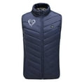 thumbnail image 5 of REORIAFEE Heating Vest Electric Heated Warm Unisex with 9 Heating Zones Heated Coat without Power Bank USB Rechargeable Washable Heating Jacket Activity Casual Waistcoat Navy XL, 5 of 6
