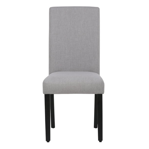 WestinTrends Upholstered Linen Fabric Dining Side Chair, Gray Walmart