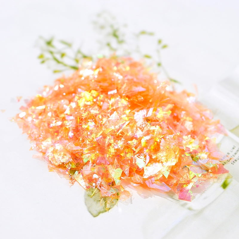 Iridescent Orange Sunburst Glitter, 6mm – decopopshop