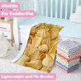 thumbnail image 2 of Fried Potato Chips Blanket for Adult and Kids, Funny Realistic Food Throw Blankets,Novelty Soft Flannel Food Blanket,Perfect for Camping, Home Bed Sleeping 60"x50" Medium for Teen, 2 of 6