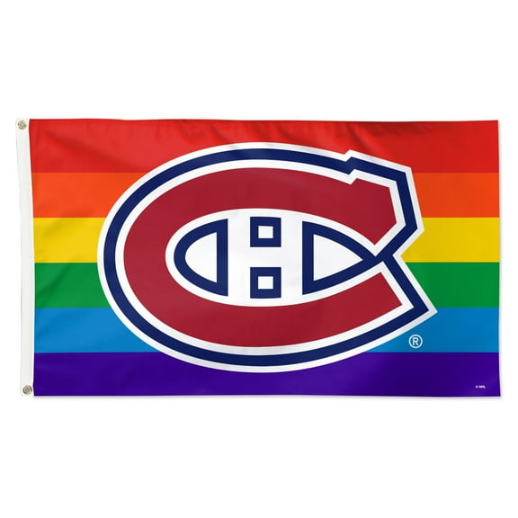 WinCraft Montreal Canadiens 3' x 5' Single-Sided Deluxe Team Pride Flag