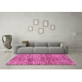thumbnail image 3 of Ahgly Company Indoor Square Abstract Pink Modern Area Rugs, 3' Square, 3 of 4