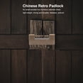 thumbnail image 3 of Chinese Antique Lock, Antirust Decorative Vintage Lock Wide Application  For Cupboard, 3 of 8