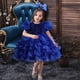 thumbnail image 3 of Little Girls Sequined Party Ball Dress With Big Bow Headband, Kids Special Party Prom Dress, Dance Performance Dress Princess Dr, 3 of 5