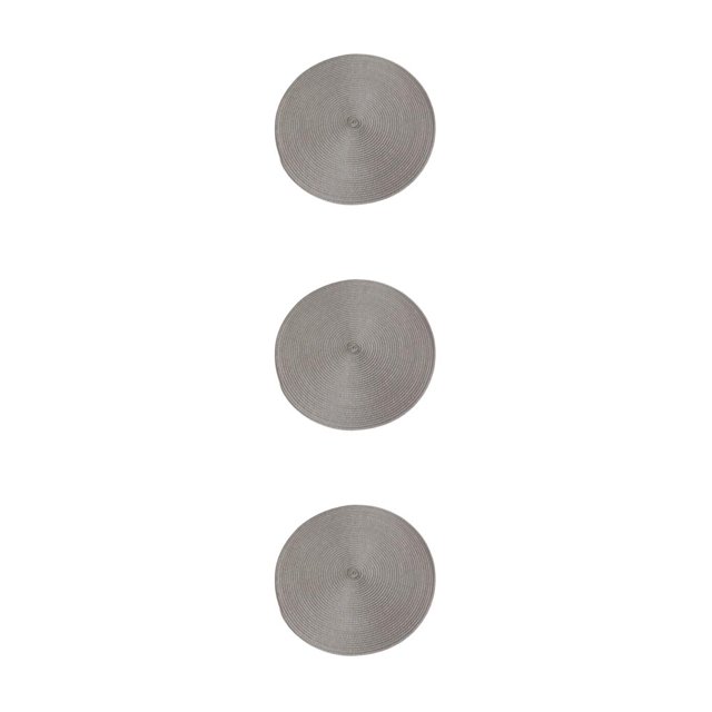 Decodeary Sturdy And Durable Table Mats For Stable And Secure Meal Modern Simple LightGray 3Set