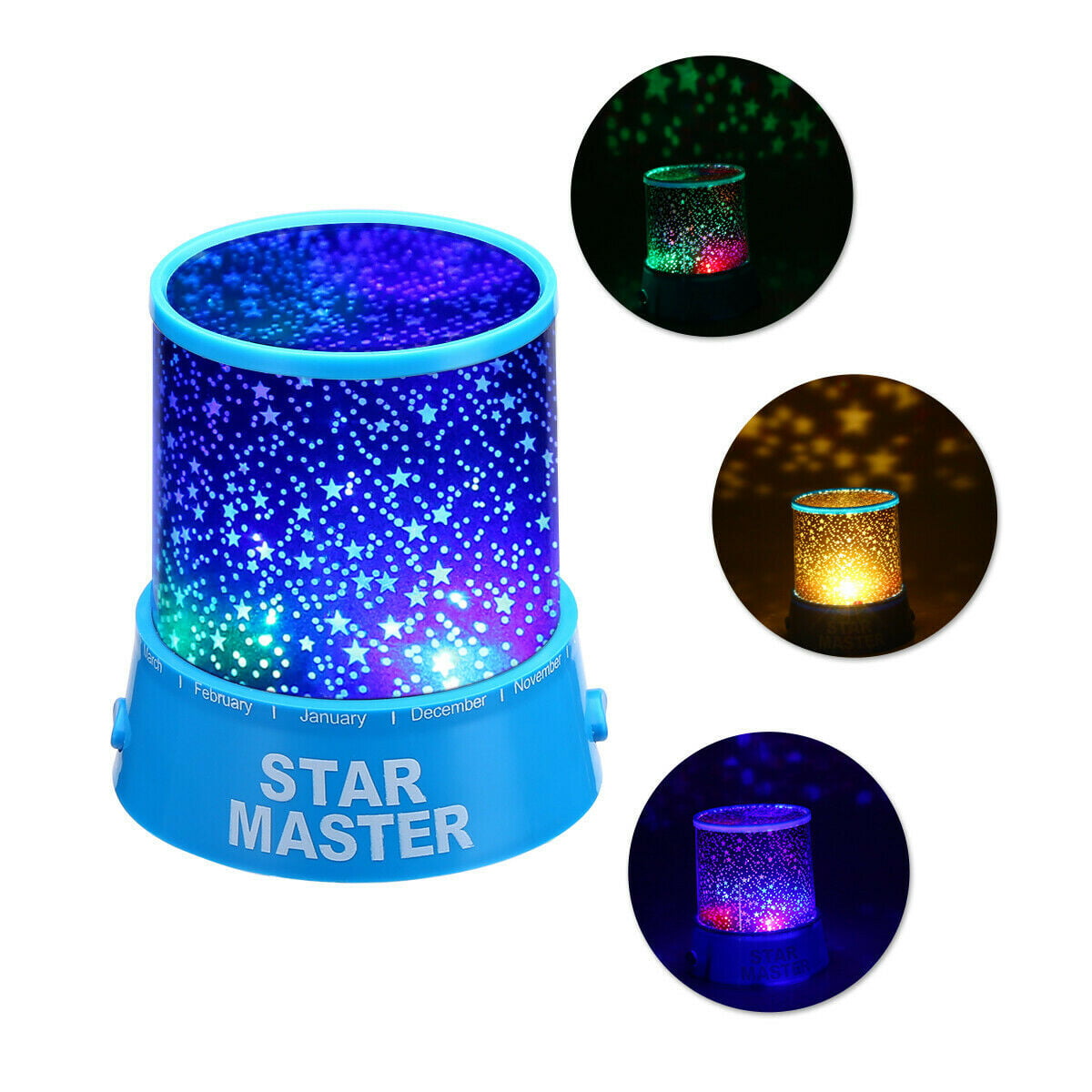 Starry Night LED Sky Light Rotating Projector Lamp Star Master Romantic UK STOCK 