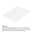 thumbnail image 3 of ABS Plastic Sheet 10 Inch x 8 Inch x 0.08 Inch ABS Styrene Sheets White, 3 of 6
