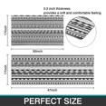 thumbnail image 7 of Black Geometric Triangle Striped Pattern Kitchen Rugs Sets Of 2,Anti Fatigue Kitchen Mat Rugs Non Slip Washable,Decorative Kitchen Floor Mats for Kitchen,Sink,Laundry,17"x30"+17"x47", 7 of 7