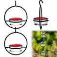 thumbnail image 3 of jesticaly 3pcs Hummingbird Diet Feeding Device Circular Platform For Hummingbirds To Rest black, 3 of 6