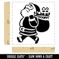 thumbnail image 2 of Santa Claus with Bag of Gifts Christmas Holiday Self-Inking Rubber Stamp Ink Stamper - Blue Ink - Small 1 Inch, 2 of 7