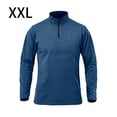 thumbnail image 4 of Minnieouse Jersey de media cremallera para hombre, camiseta cálida de manga larga transpirable de Color sólido para niños, ropa interior térmica Camisetas Azul XXL Minnieouse AP013080-10, 4 of 6