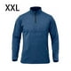 thumbnail image 5 of Qarigey Jersey de media cremallera para hombre, camiseta cálida de manga larga transpirable de Color sólido para niños, ropa interior térmica Camisetas Azul XXL Qarigey AP013080-10, 5 of 6