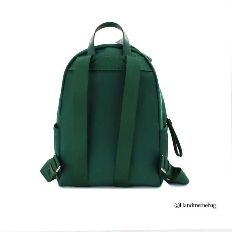 Kate Spade Chelsea Medium Nylon Backpack Deep Jade Green Recycled Polyester with PVC Trim Walmart