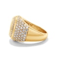 thumbnail image 4 of AFFY 2 1/4 Carat Round Cut Lab Created Moissanite Diamond Men's Dome Anniversary Wedding Band Ring In 14K Yellow Gold Over Sterling Silver Jewelry Gift For Men (VVS1 Clarity, 2.25 Cttw)-13, 4 of 6