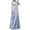 Blue, variant on KHONTS Women's Chiffon Kaftan Abaya Dress Long Sleeve Self Tie Flowy Maxi Dress Evening Gown Red XL