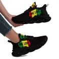 thumbnail image 6 of Men's Lightweight Breathable Sneakers - Graphic Streetwear Shoes in Green/Yellow/Red - Cushioned EVA Sole Gym, Travel, Everyday - Lace-Up Low-Top Trainers - Plus Size Available - All-Season, 6 of 6