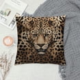 thumbnail image 2 of COMIO  Brown Leopard Pillow Cover Cheetah Throw Pillows Soft Leopard Print Decorative Throw Pillow Covers for Home Couch Sofa Bedroom Livingroom, 2 of 5