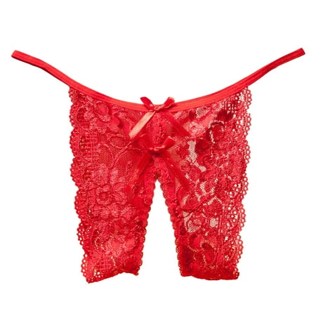 

Yuelianxi Women Lace Underwear Thongs Bikini Panties G String Thong Stretch Ladie Brief Underwear Thong