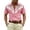Pink, variant on Western Cowboy Print Short Sleeve Shirt for Everyday Casual Leisure Wear Men Clothing Category Shirt