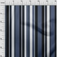 thumbnail image 2 of oneOone Cotton Cambric Dark Dusty Blue Fabric Stripes Sewing Craft Projects Fabric Prints By Yard 42 Inch Wide-265, 2 of 4