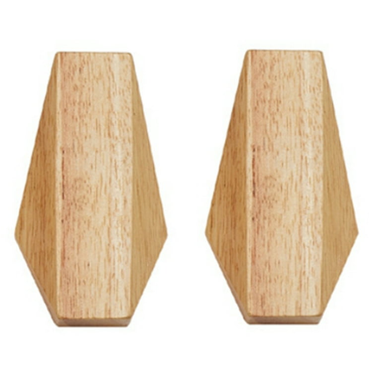 Wooden Wall Hooks For A Japandi Style Entryway - For Light Sleepers