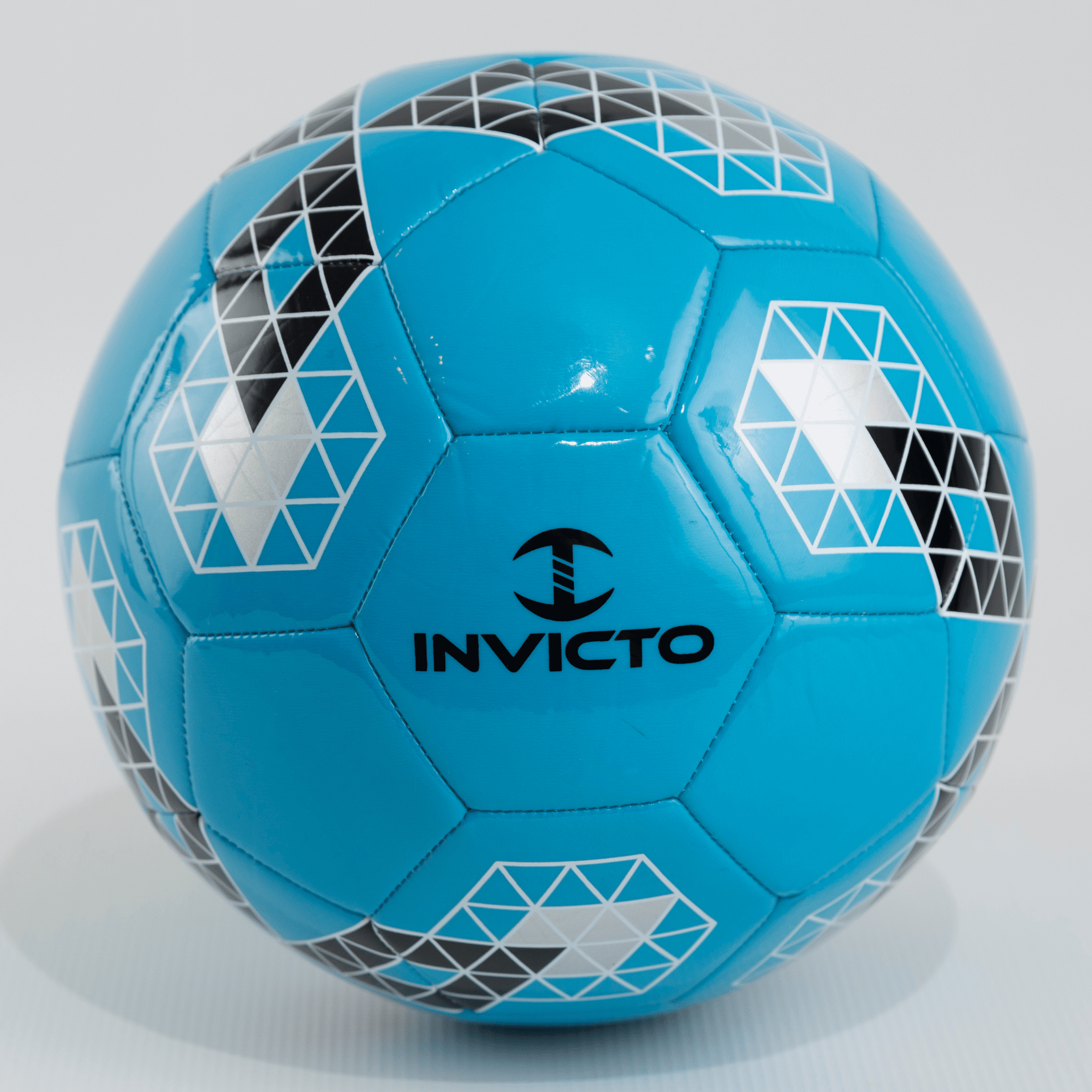 Invicto's Speedy Soccer Ball, Blue, Premium PU, Machine-Stitched, Size 4