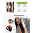 thumbnail image 5 of Abstract Lines Orange Window Curtain for Living Room Home Decor Roman Curtain Kitchen Tie-up Curtains Adjustable Drapes, 5 of 5