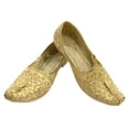 thumbnail image 2 of Punjabi Jutti for Men Wedding Sherwani Shoes Handmade Ethnic Mojari Stylish Juti Gift For Him, 2 of 4