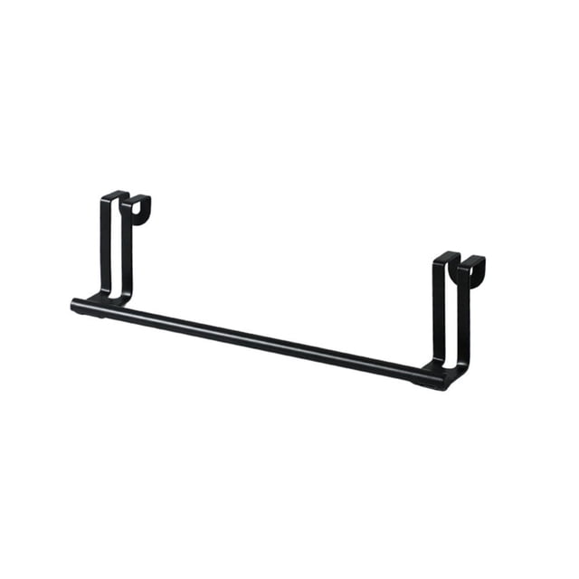 MesaSe Kitchen Over Door Towel Racks Easy to Install and Remove Racks for Door Storage Management(Black)