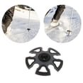 thumbnail image 2 of 10pc Rubber Trekking Pole Tip Snowflake Mud Ski Basket Disc Protector for Hiking, 2 of 8