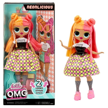 LOL Surprise OMG Neonlicious Fashion Doll with Fashions and Accessories, Ages 4 