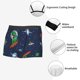 thumbnail image 3 of Fotbe Dinosaur Astronaut Space Surfing Calzoncillos Tipo Boxer con Bolsa de Soporte Total para Hombre, X-Temp Fresco, Transpirable y de Secado Rápido-Medium, 3 of 5